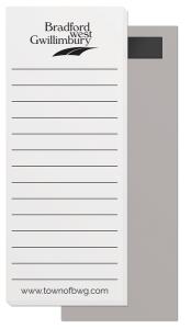 50 Sheet Magnetic Note Pads (2.75" x 7") 1 Standard Colour - Black