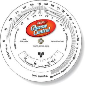 .020 Custom Imprinted White Gloss Vinyl Plastic Wheel Calculator / Body Mass Index (4.25" dia.) Four colour process
