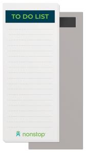 50 Sheet Magnetic Note Pads (2.75" x 7") Four colour Process