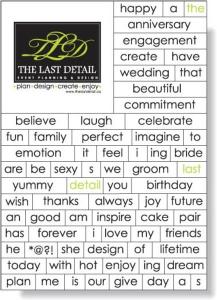 .020 Magnetic Word Set / 74 Pieces (4" x 5.625") Screen-printed