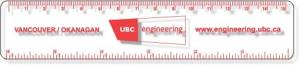 .020 Clear Plastic 6" Ruler / with round corners (1.25" x 6.25") Screen-printed