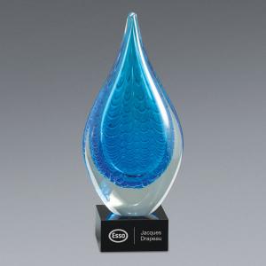 Art Glass 11 - Water Drop Design - 4.5" x 10.75"