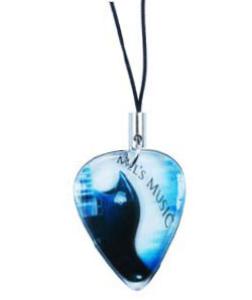 Guitar Pick Phone Charm (Single Dome Thickness)