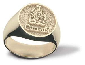 Men's Custom Country Motif Signet Style Ring