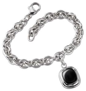 Black Onyx Charm Bracelet